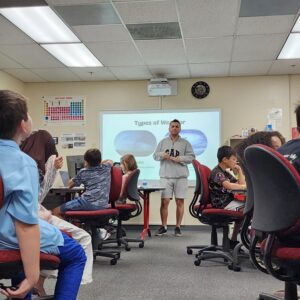 STEM Saturday participants in class