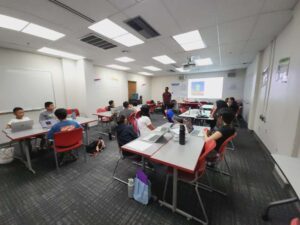 STEM Saturday participants in class
