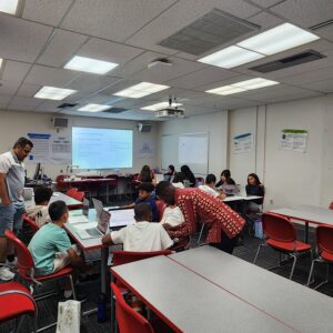 STEM Saturday participants in class